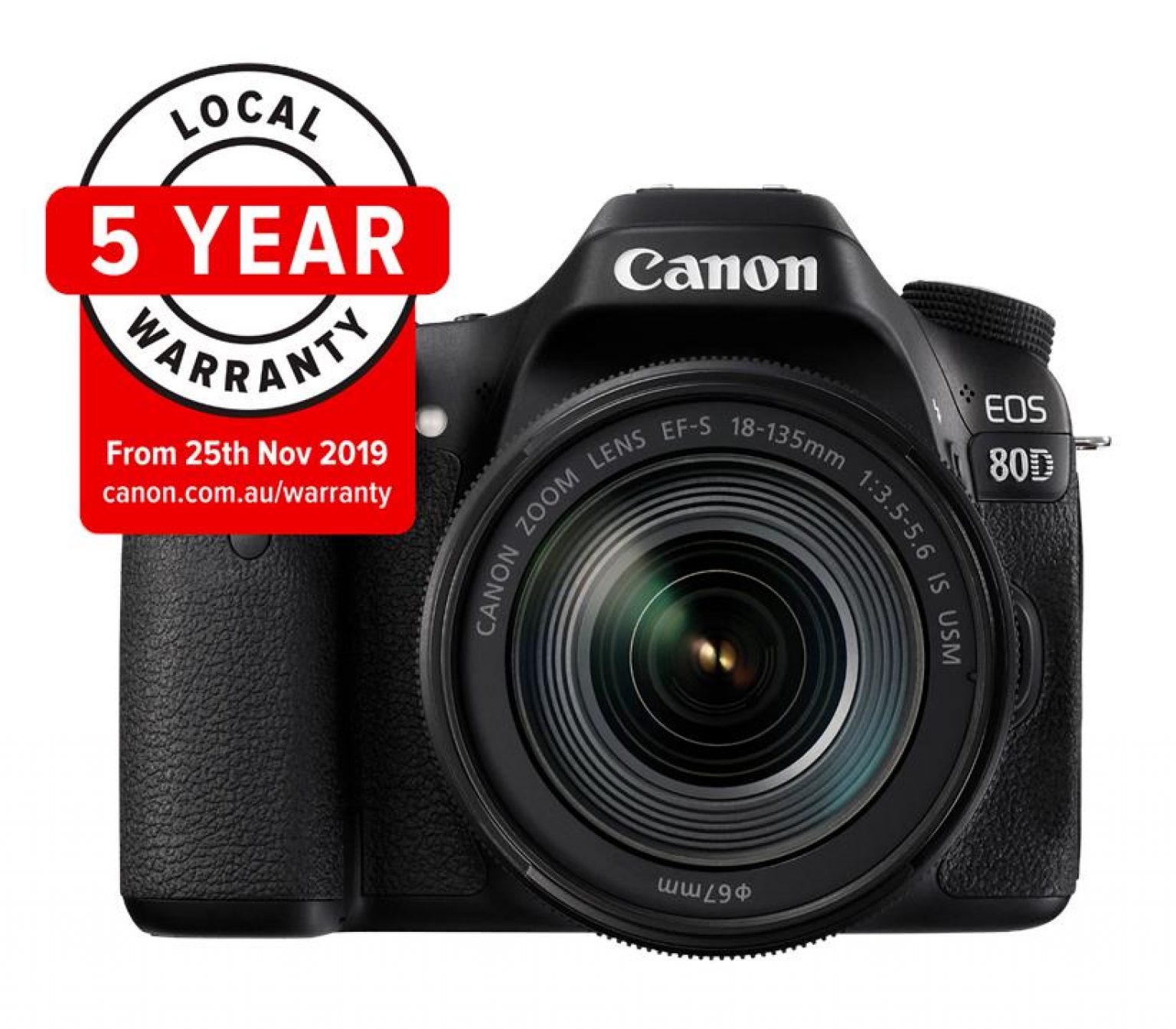 Canon EOS 80D w/ EF-S 18-135mm IS USM Lens Digital SLR Camera – What